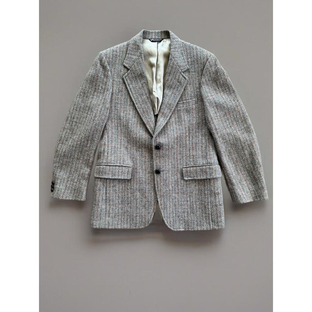 Hardwick Clothes Blazer Vintage Wool Plaid Striped Sport Coat UNISEX Academia